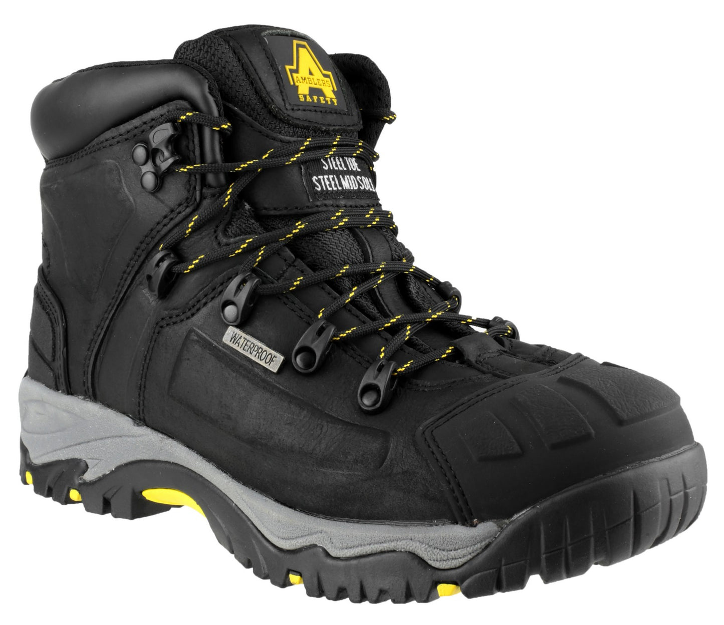 SIZE 10 BLACK SCUFF CAP WATERPROOF BOOT