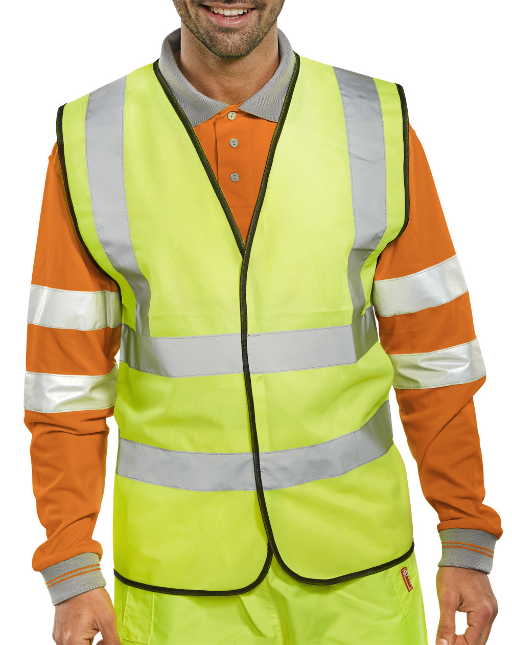 YELLOW HI VIS WAISTCOAT