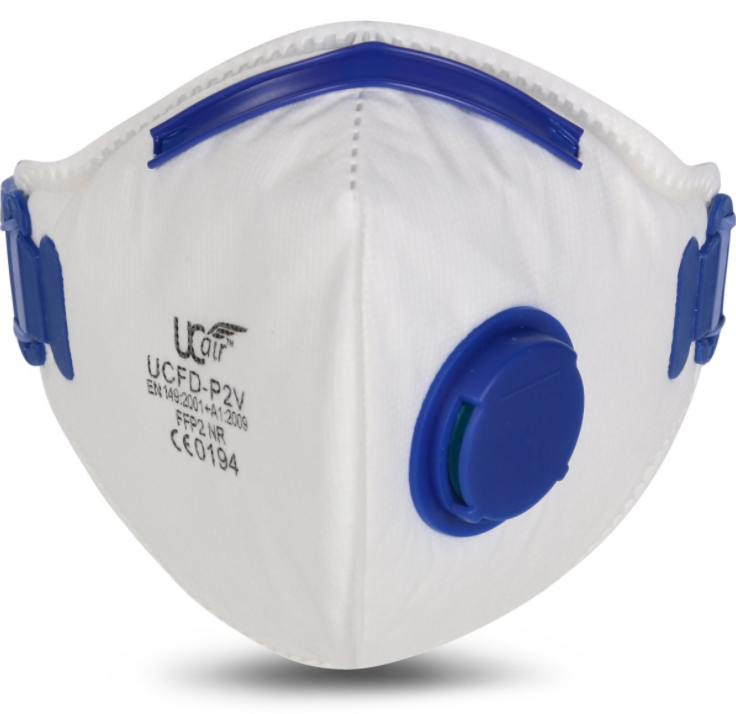 10 x FFP2 PREMIUM FLAT FOLD RESPIRATOR MASK