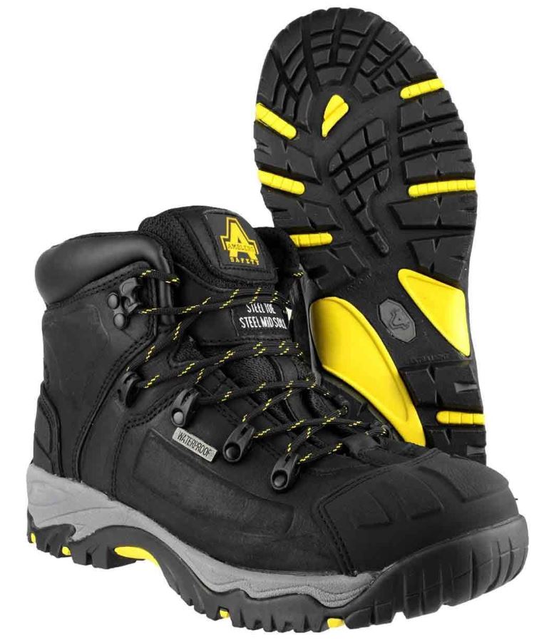 AMBLERS SAFETY FS32 S3 BLACK SCUFF CAP WATERPROOF BOOT