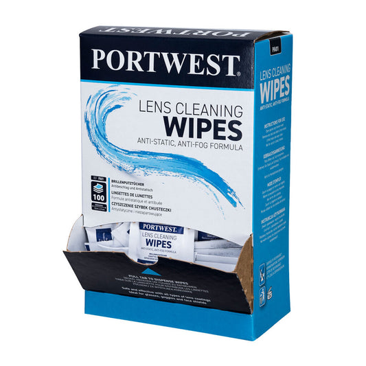 PA01 PORTWEST LENS CLEANING TOWELETTES