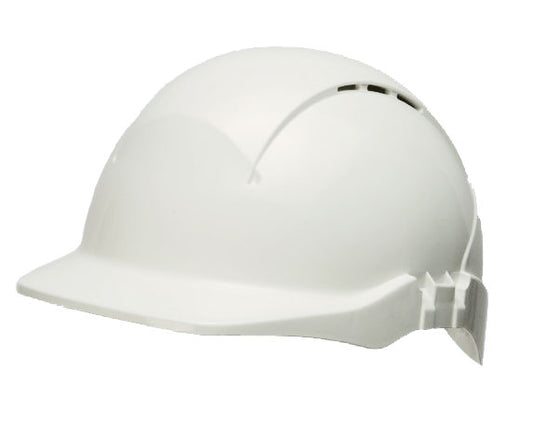 WHITE CONCEPT REDUCED PEAK VENTED HELMET