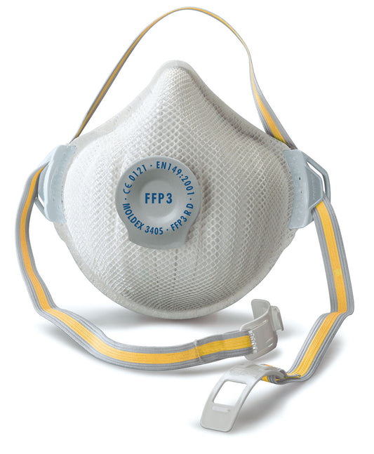 5x MOLDEX FFP3 VALVED REUSABLE HALF MASKS