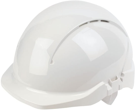WHITE CONCEPT REDUCED PEAK VENTED HELMET