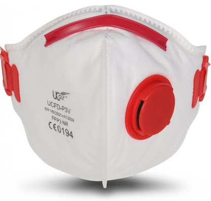 10 X FFP3 NRD PREMIUM FOLD FLAT RESPIRATOR MASK