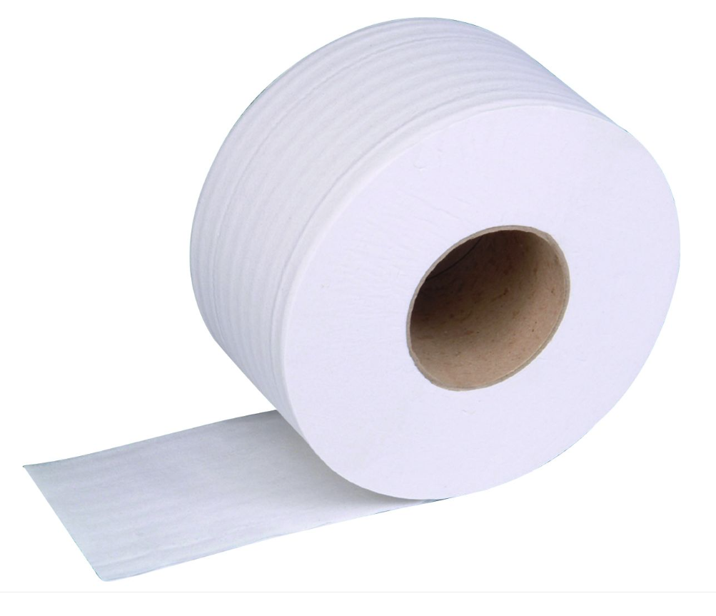 6 x JUMBO TOILET ROLLS 300M X 2.1/4"