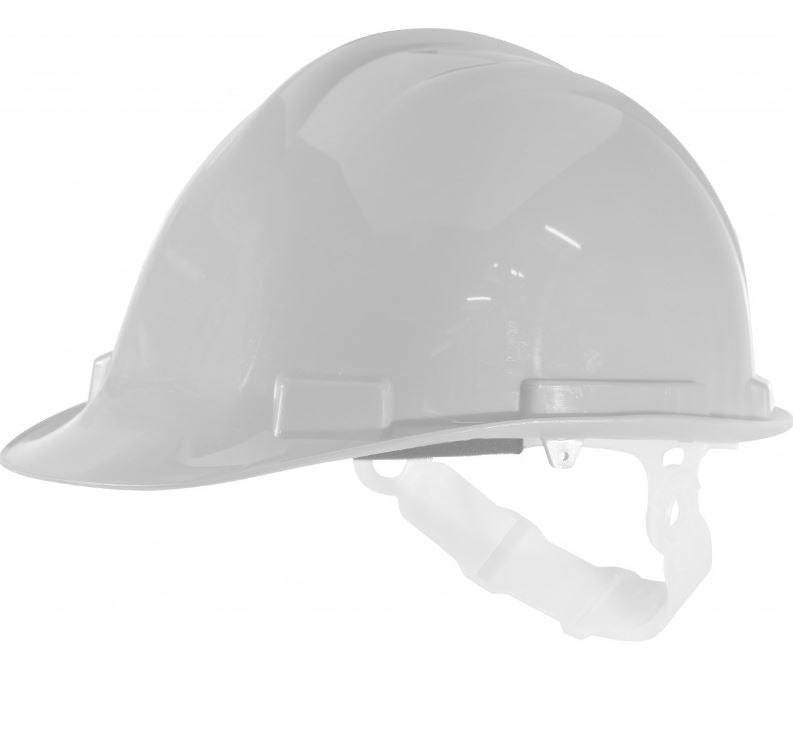 HP/TE/WHI - White, 6-Point Nylon Safety Helmet - SIS Ltd ...